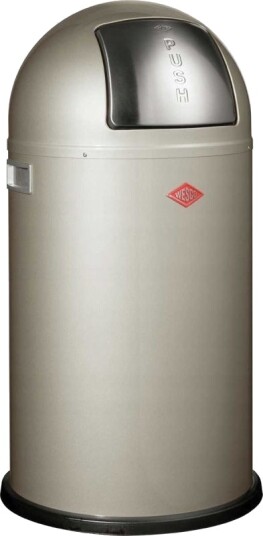 Avfallsbeholder Wesco Pushboy 50 L Sølv