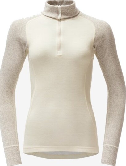 Devold Duo Active Merino 205 Zip Neck Dame Raw White M