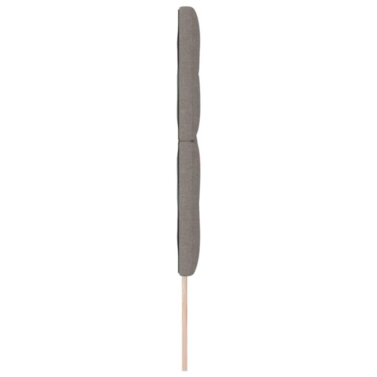 Hodegjerde med knapper Taupe 140 cm Stoff