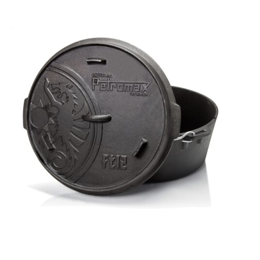 Petromax Dutch Oven FT12 With A Plane Bottom Surface OneSize, Black