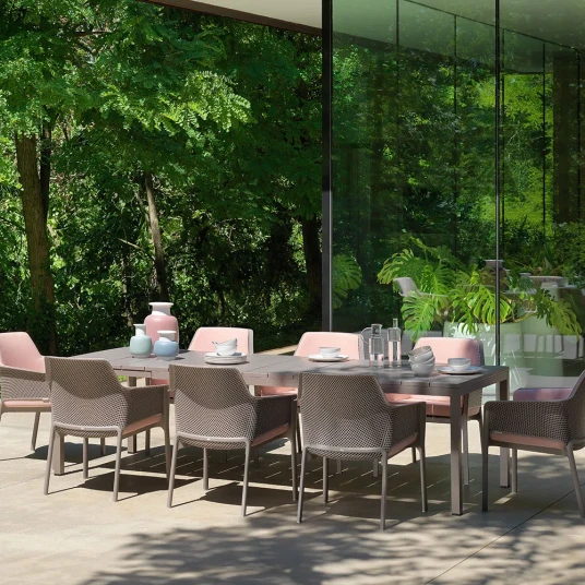 Nardi Rio Spisebord 210/280x100cm Tortora Nardi Rio Spisebord 210/280x100cm Tortora