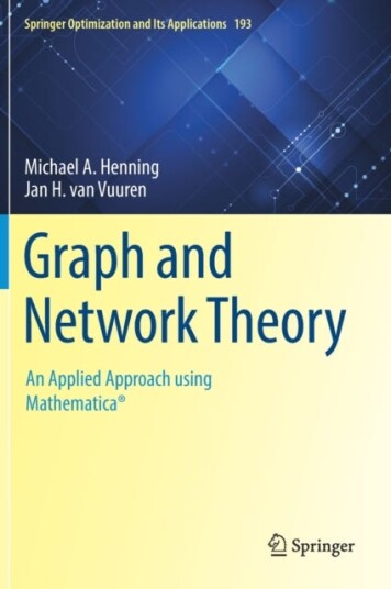 Graph And Network Theory Av Michael A. Henning, Jan H. Van Vuuren