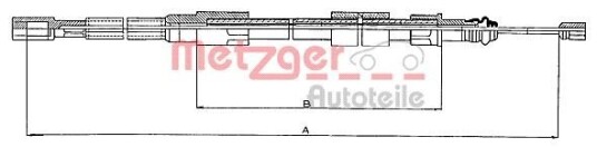 Metzger Tautrekk parkeringsbrems METZGER 10.720