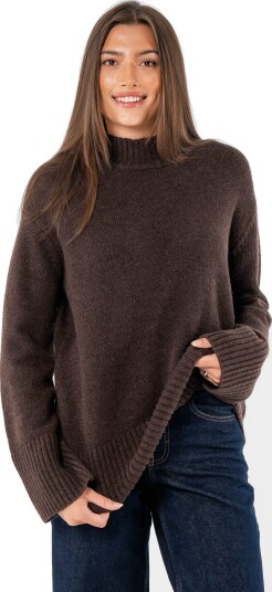 Løøv Maple Oversized Knit Sweater Brun M