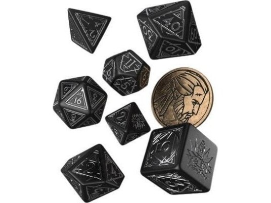 Q-Workshop The Witcher Terningsett: Geralt Silver Sword Q-Workshop The Witcher Terningsett: Geralt Silver Sword