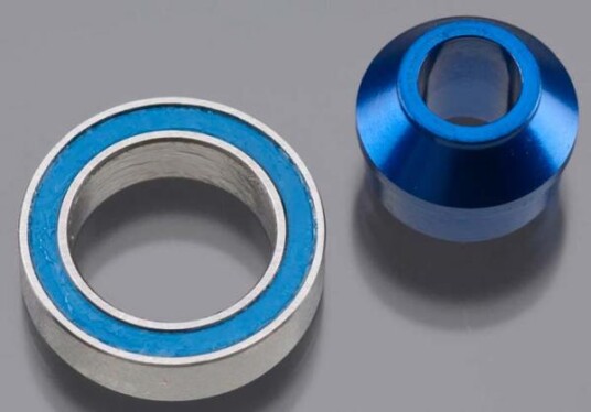Traxxas 6893X Aluminum Bearing Adapter Blue Slash 4X4