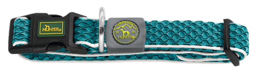 Hunter Hilo Vario Mesh Turquoise Hundehalsbånd S-M (30-43cm)