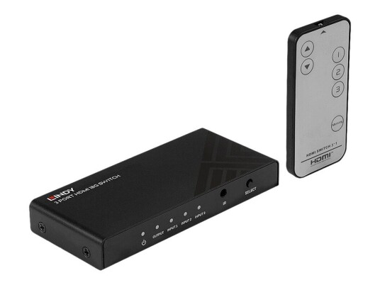 LINDY 3 Port HDMI 18G Switch - video/audio switch - 3 porter LINDY 3 Port HDMI 18G Switch - video/audio switch - 3 porter
