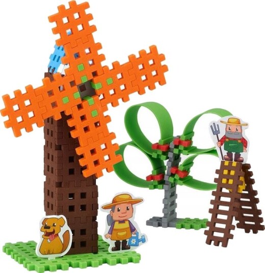 Marioinex Mini Waffle Bondegård Byggeklosser 60 Deler