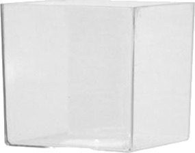 Cube 55X55x55 Mm Medium Ps Klar,100 Stk/Krt