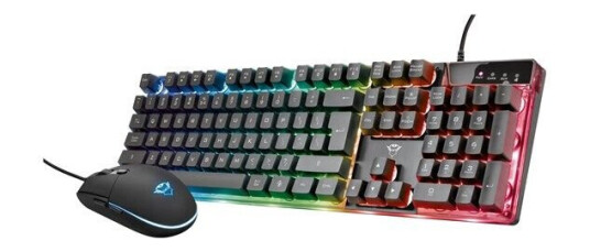 Trust Gaming GXT 838 Azor Gaming Combo - Tastatur & Mussett - Svart Trust Gaming GXT 838 Azor Gaming Combo - Tastatur & Mussett - Svart