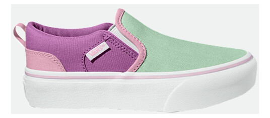 Vans My Asher Platform Pastel Block Multi 34 (Us 3) Sneakers