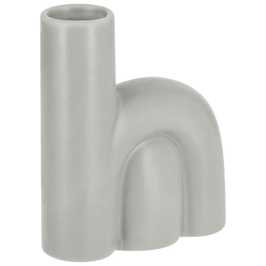 Vase Sami liten; 10.8x4x12.6 cm (LxBxH); Grå