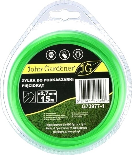 Geko Trimmerlinje Femkant 2,7 Mm X 15 M 10/80