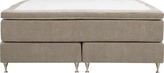 Hilton Premium kontinentalseng 180x200 cm - Lysebrunt stoff