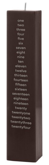 Normann Copenhagen Kalenderlys firkantet brun Normann Copenhagen Kalenderlys firkantet brun