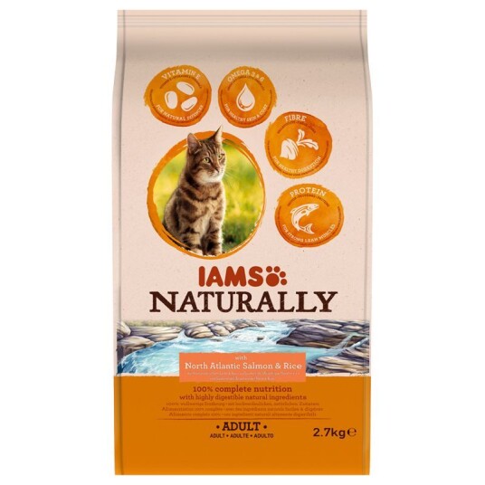 Iams Naturally Cat Adult With Salmon 2.7 kg Iams Naturally Cat Adult With Salmon 2.7 kg
