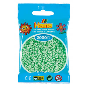 Hama Mini Perler 501-98 Pastellmint 2000 stk