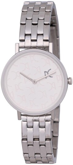 Pierre Cardin Dameklokke CBV.1539 Belleville Monogram Hvit/Stål Ø31