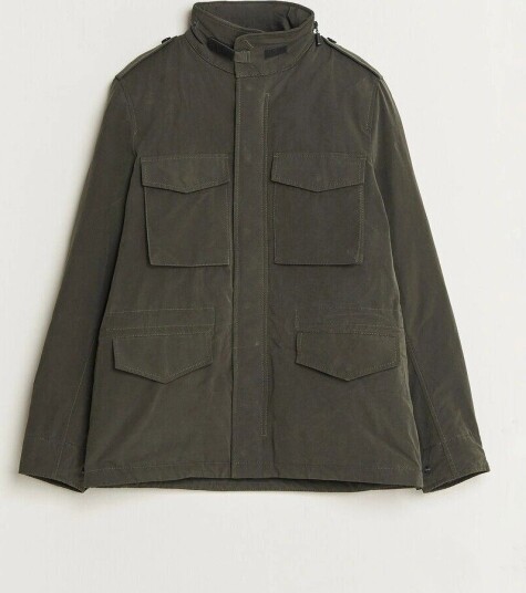 Aspesi Lined Cotton Field Jacket Grey