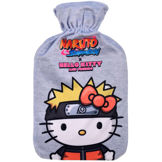 Naruto x Hello Kitty Varmedunk  1L (med flanelltrekk)