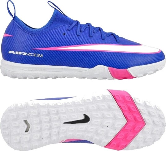 Nike Air Zoom Mercurial Vapor 16 Academy TF Attack Blå/Hvit Barn Turf (TF) størrelse 33