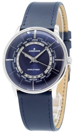 Junghans Herreklokke 27/3010.01 Meister Blå/Lær Ø40.4 mm