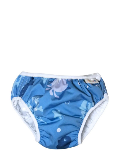 Imse Vimse Swim Diaper M 7-10Kg, Blue Whale - Blue - M 7-10KG