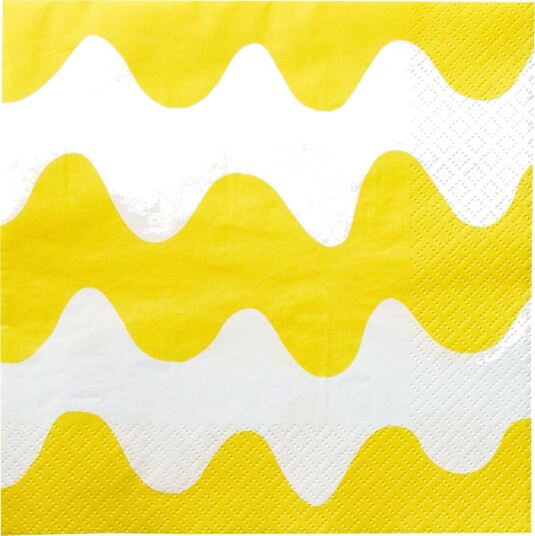 Marimekko by Havi Marimekko Napkin Lokki   Yellow   24X24CM
