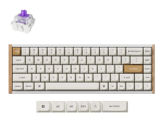 Keychron K6 HE K6H Q1 Hvit Keychron K6 HE K6H Q1 Hvit
