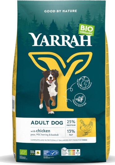 Yarrah Tørrfôr Adult Organic Med Økologisk Sparepakke Kylling 2 X 15 kg Yarrah Tørrfôr Adult Organic Med Økologisk Sparepakke Kylling 2 X 15 kg