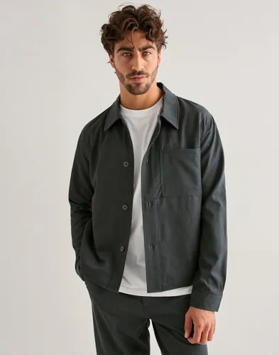 Only & Sons Onsmiro Tailored Reg 0346 Overshirt Overshirts Grå Only & Sons Onsmiro Tailored Reg 0346 Overshirt Overshirts Grå