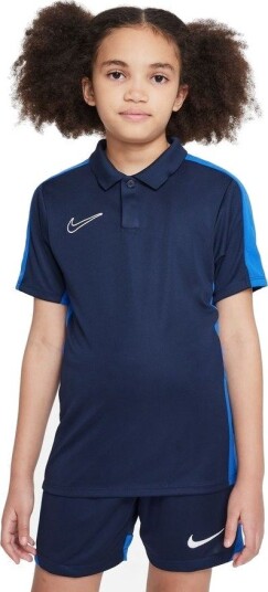 Nike Polo Dri FIT Academy 23   Obsidian/Blå/Hvit Barn størrelse XL: 158 170 cm