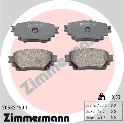 Bremseklosser ZIMMERMANN 20582.150.1
