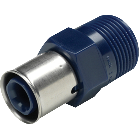 WAVIN M1 OVERGANG ALUPEX M/NIPPEL 63X2" WAVIN M1 OVERGANG ALUPEX M/NIPPEL 63X2"