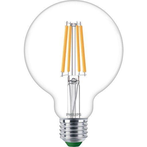 Philips 6 stk Master Ultra Efficient Standard 4W 827 840 lm E27 G95 klar glass