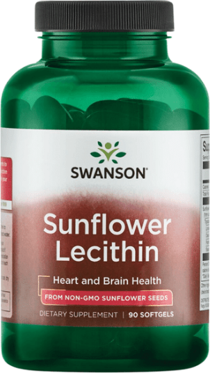 Swanson Sunflower Lecithin - 90 Softgel Kapsler