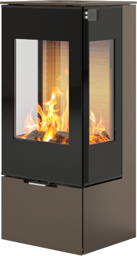 Rais Nexo 100 mocca vedovn med sideglass og glassdør Rais Nexo 100 mocca vedovn med sideglass og glassdør
