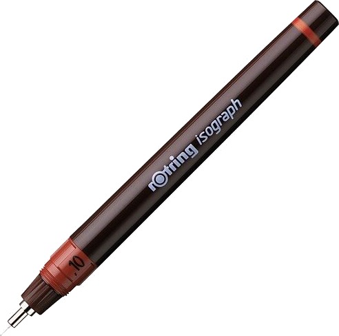 Rotring rOtring Isograph Technical Drawing Pen  .1 mm  Refillable Fineliner Pen