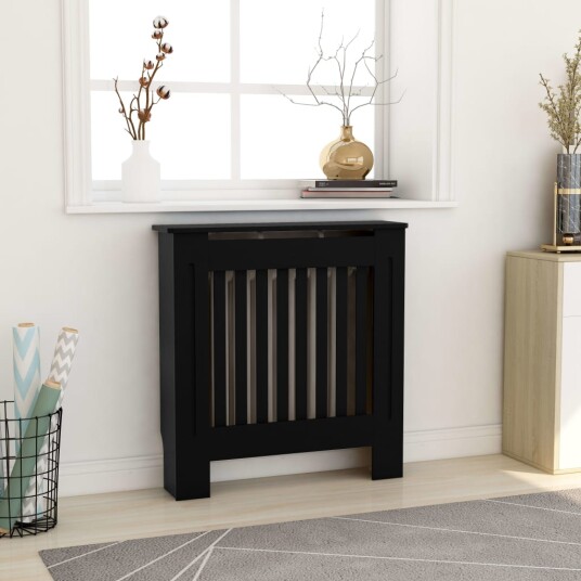 Radiatordeksel MDF svart 78 cm Radiatordeksel MDF svart 78 cm