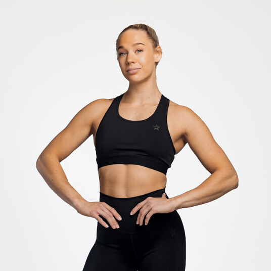 Star Sports Bra Black Svart Large
