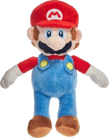 Northix Super Mario plysjleketøy 22 cm mykt kosete samleobjekt