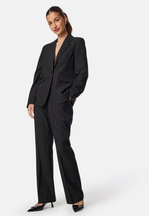 BUBBLEROOM Regular Fit Blazer Black/White 36