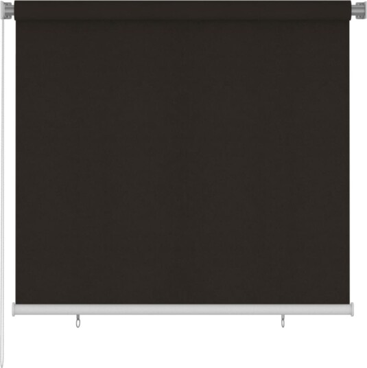 vidaXL Utendørs rullegardin 165 (B) x 140 (H) cm brun HDPE