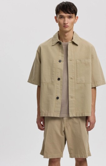 Annarr Anrebbe Overshirt Ss Khaki green L