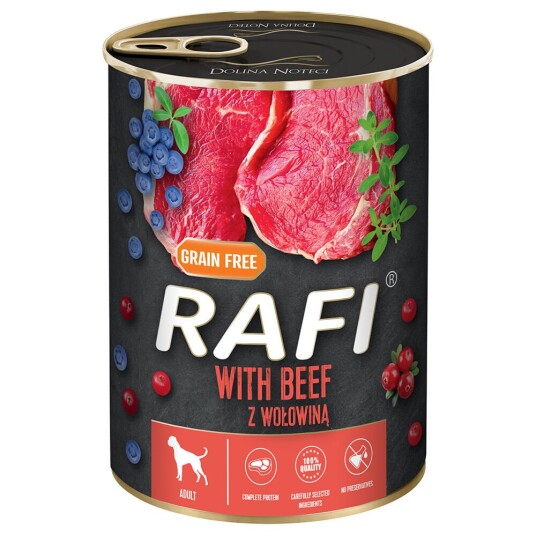 Rafi Adult 24 X 400 G Med Biff Bær Og Tyttebær Rafi Adult 24 X 400 G Med Biff Bær Og Tyttebær