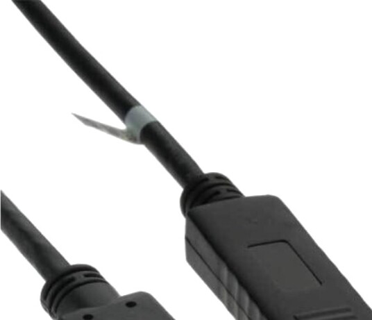 Inline 17181 1 M Displayport Hdmi Gull Sort Hankjønn/Hankjønn