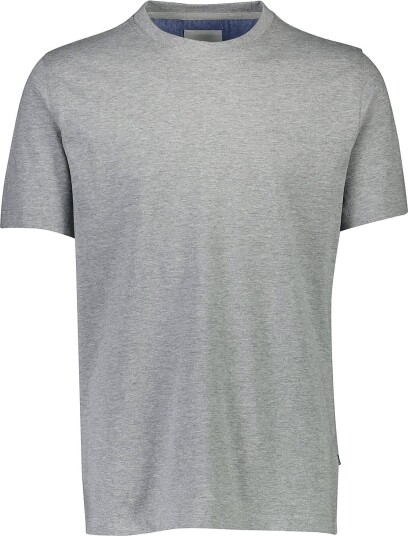 Bison Basic O Neck Tee With Small Bison Logo GREY MEL L Bison Basic O Neck Tee With Small Bison Logo GREY MEL L