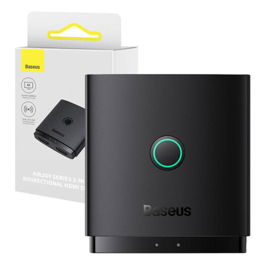 Baseus Av-Adapter Baseus 2-I-1 Hdmi-Adapter Med 1M Kabel (Svart) Baseus Av-Adapter Baseus 2-I-1 Hdmi-Adapter Med 1M Kabel (Svart)
