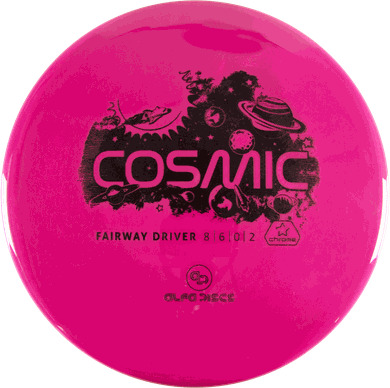 Alfa discs Chrome Line Driver Cosmic driver frisbeegolf Rosa One Size